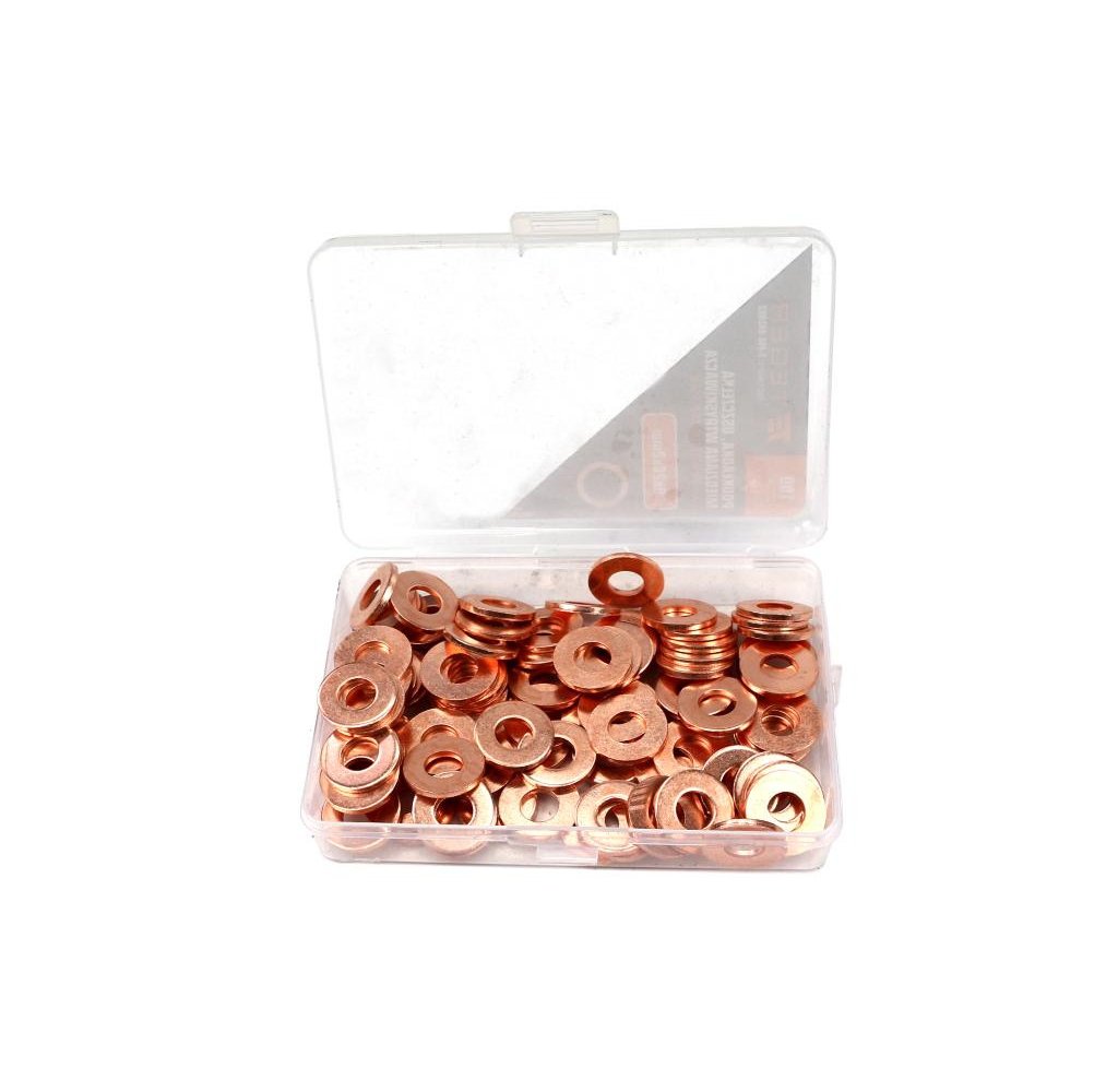 Podkładka. uszczelka miedziana wtryskiwacza 9x20x2 TEGER ( sprzedawane po 100 )