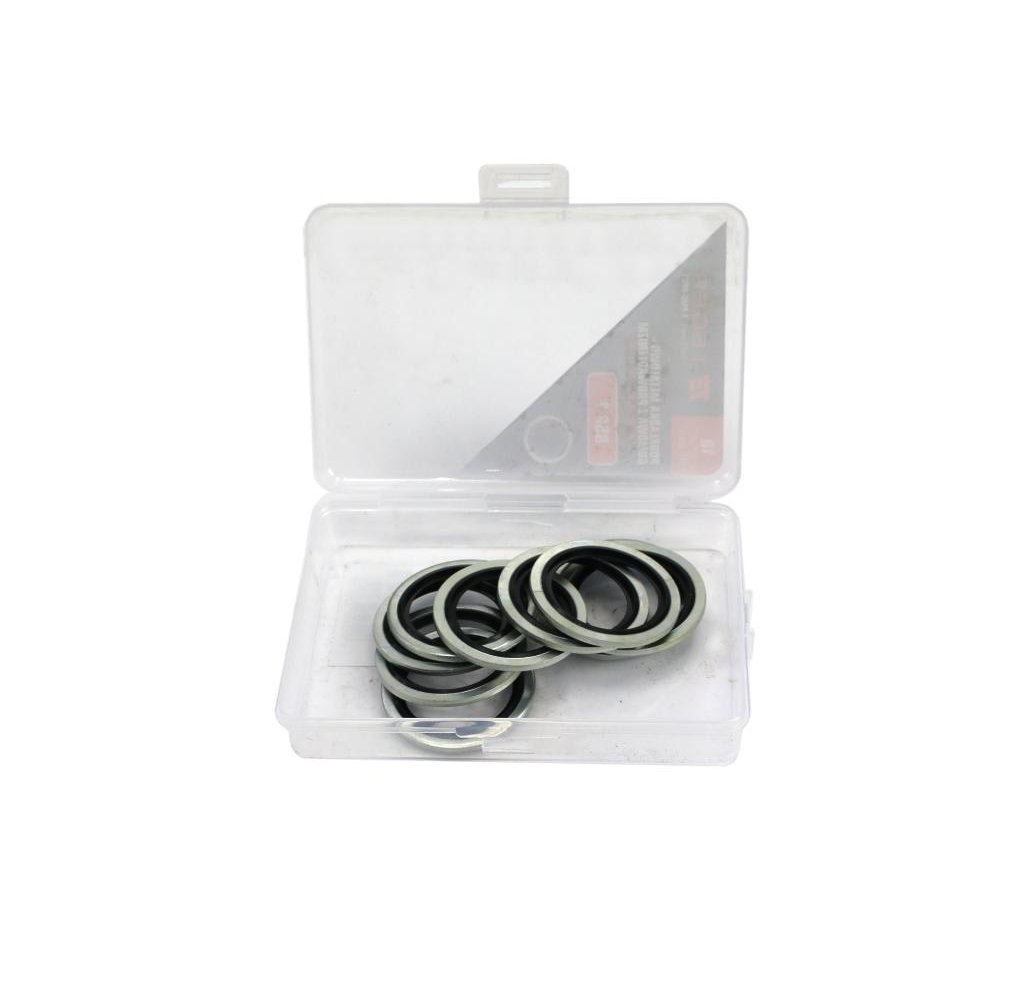 Podkładka metalowo gumowa z prowadzeniem BSP 1" TEGER ( sprzedawane po 10 )