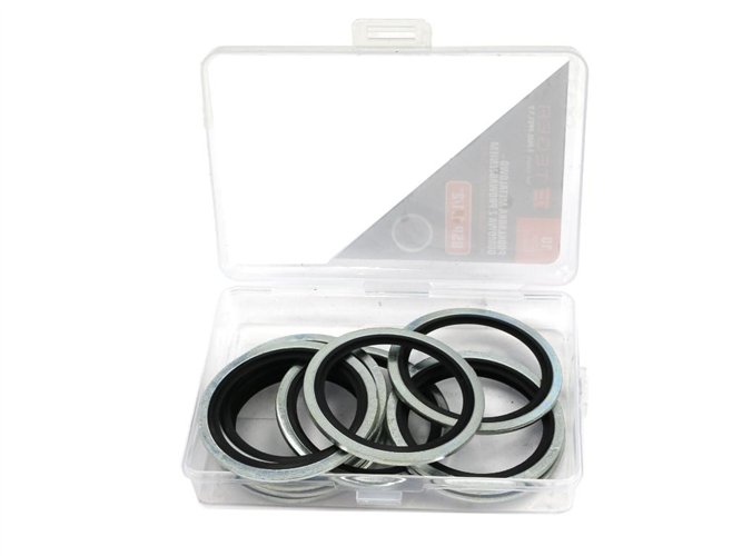 Podkładka metalowo gumowa z prowadzeniem BSP 1.1/2" TEGER ( sprzedawane po 10 )