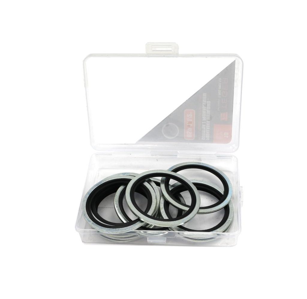 Podkładka metalowo gumowa z prowadzeniem BSP 1.1/2" TEGER ( sprzedawane po 10 )