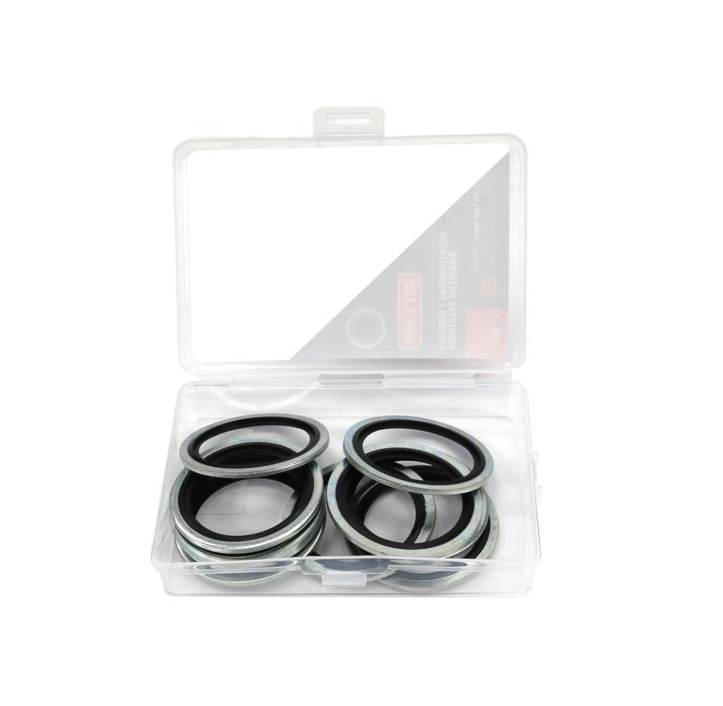 Podkładka metalowo gumowa z prowadzeniem BSP 1.1/4" TEGER ( sprzedawane po 10 )