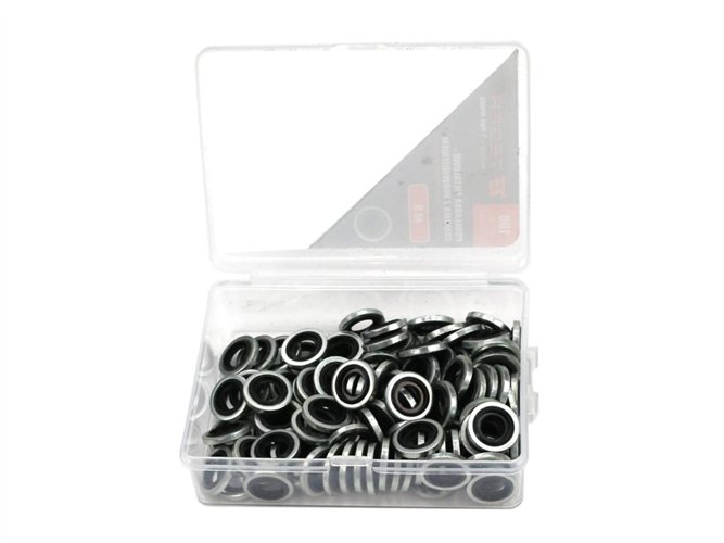 Podkładka metalowo gumowa z prowadzeniem M8 TEGER ( sprzedawane po 100 )