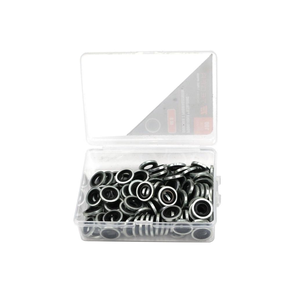 Podkładka metalowo gumowa z prowadzeniem M8 TEGER ( sprzedawane po 100 )