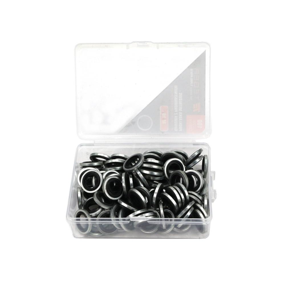 Podkładka metalowo gumowa z prowadzeniem M10 TEGER ( sprzedawane po 100 )