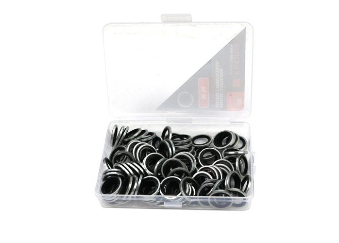 Podkładka metalowo gumowa z prowadzeniem M12 TEGER ( sprzedawane po 100 )