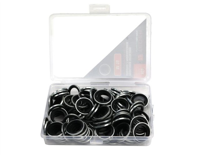 Podkładka metalowo gumowa z prowadzeniem M16 TEGER ( sprzedawane po 100 )