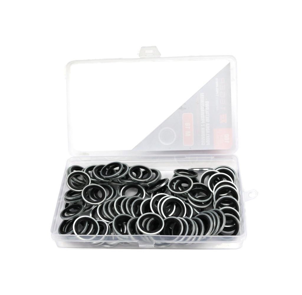 Podkładka metalowo gumowa z prowadzeniem M18 TEGER ( sprzedawane po 100 )