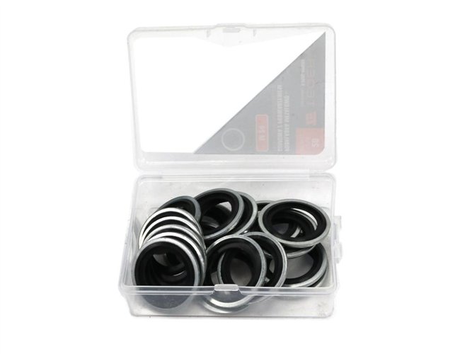 Podkładka metalowo gumowa z prowadzeniem M24 TEGER ( sprzedawane po 20 )