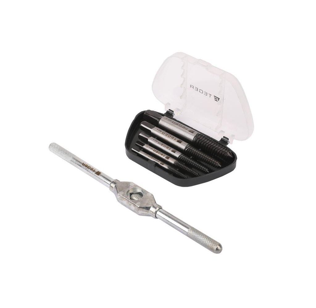 Zestaw wykrętaków do uszkodzonych śrub z pokrętłem 6 szt / TEGER