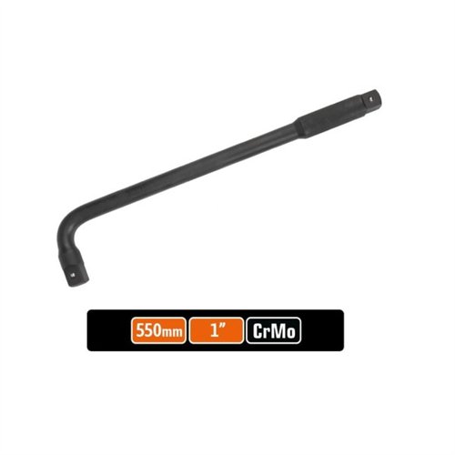 Pokrętło do nasadek TYP L 1" 550 mm - kute / stal Cr-Mo / TEGER