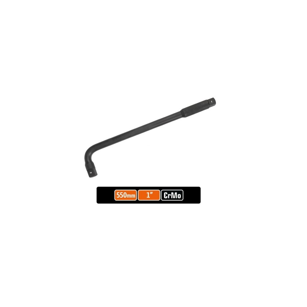 Pokrętło do nasadek TYP L 1" 550 mm - kute / stal Cr-Mo / TEGER