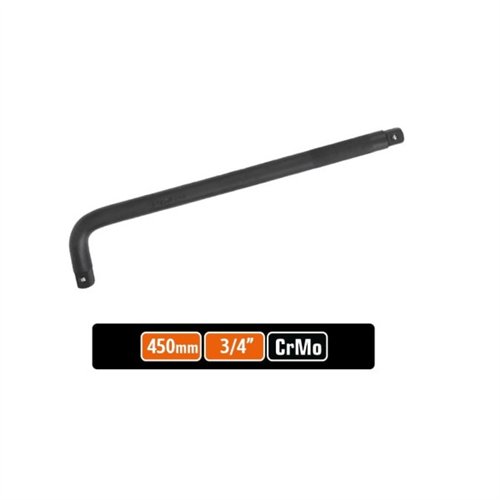 Pokrętło do nasadek TYP L 3/4" 450 mm - kute/ stal Cr-Mo / TEGER