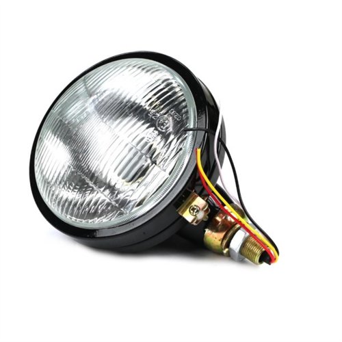 Reflektor przedni lewy (metalowy) na żarówkę z kołnierzem H4 C-330/360 import