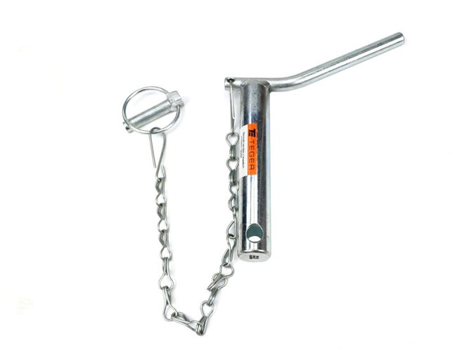 Sworzeń zaczepu z wygiętym uchwytem 22x130 TEGER