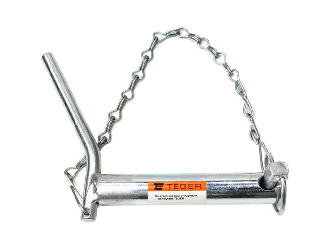 Sworzeń zaczepu z wygiętym uchwytem 22x175 TEGER