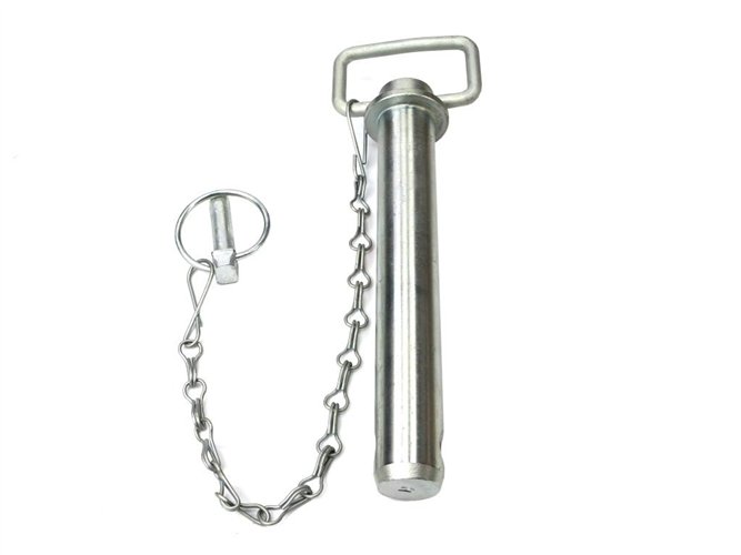 Sworzeń zaczepu z zawleczką i łańcuchem 12.7x165x200 TEGER