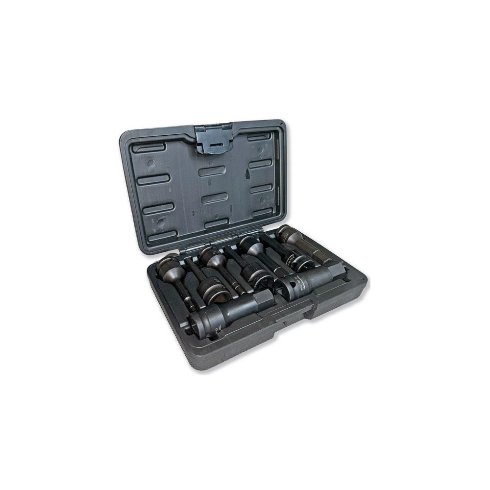 Zestaw nasadek udarowych 1/2 imbusowych ze stali CrMo H4-H19 HEX 9 el Waryński