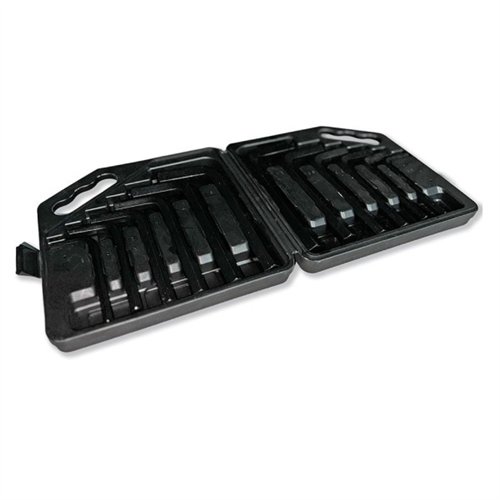 Klucze hex duze 12 szt. ze stali S2 metryczne 8 do 19mm i calowe 3/8 do 3/4" w kasecie z tworzywa Waryński