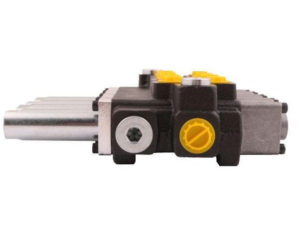 Rozdzielacz hydrauliczny 4-sekcyjny max przepływ 40L sterowany linkami Waryński