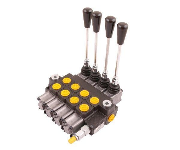 Rozdzielacz hydrauliczny 4-sekcyjny max przepływ 40L Waryński