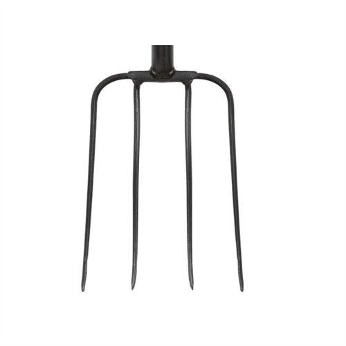 Widły gospodarcze 4-zębne na metalowym trzonku - Extra Long, (dł. 1600 mm), Teger
