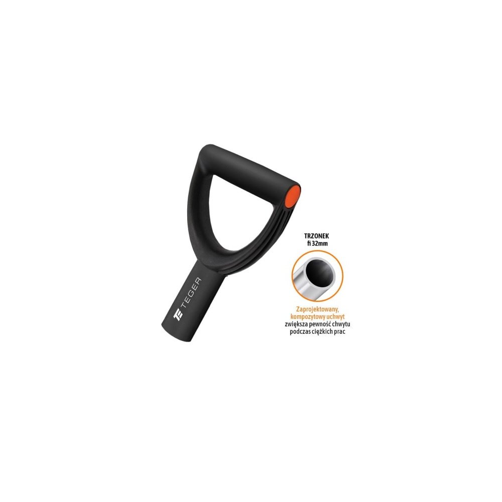 Rączka zapasowa do narzędzi - czarna, (na trzonek FI32) , Teger