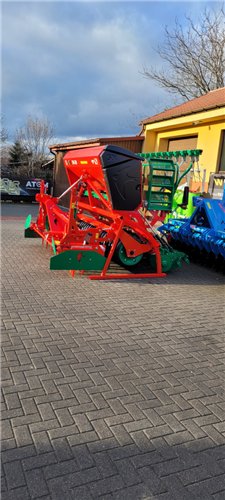 Siewnik zbożowy nadbudowany AGRO-MASZ SN-301 na bronie aktywnej 3.0m