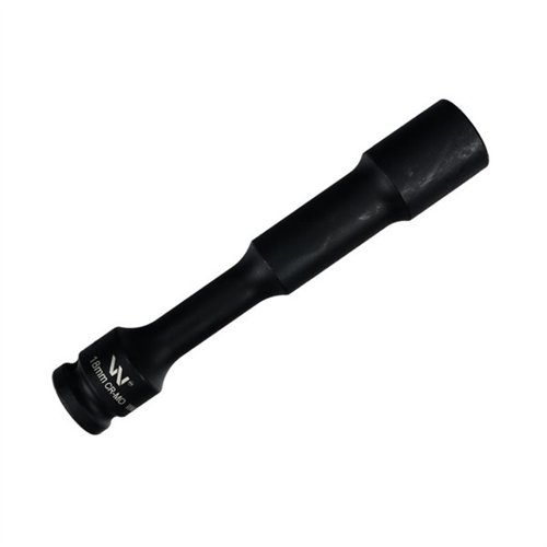 Nasadka udarowa 1/2", sześciokątna slim przelotowa ze stali CrMo 18mm długość 150 mm, stosowane w mechanice do kluczy udarowych,