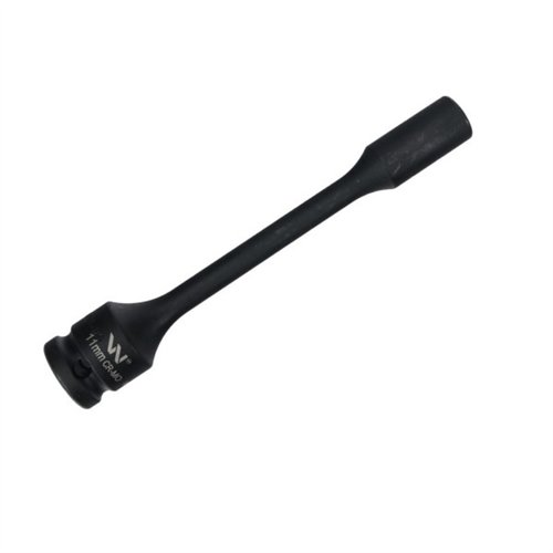 Nasadka udarowa 1/2", sześciokątna slim ze stali CrMo 11mm długość 150 mm, stosowane w mechanice do kluczy udarowych, Waryński