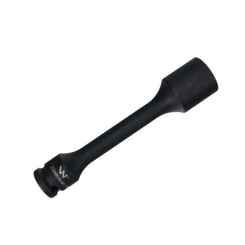 Nasadka udarowa 1/2", sześciokątna slim ze stali CrMo 22mm długość 150 mm, stosowane w mechanice do kluczy udarowych, Waryński