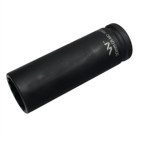 Nasadka udarowa 3/4" dwunastokątna ze stali CrMo 30mm bardzo długa D120 SLIM Waryński