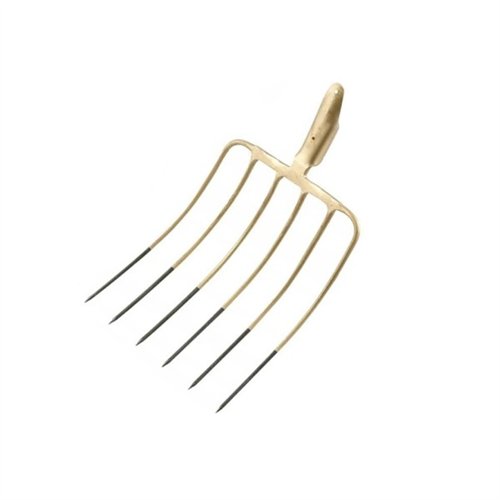 Widły gospodarcze 6-zębne do kiszonki / kukurydzy, nieoprawne, kute, Teger