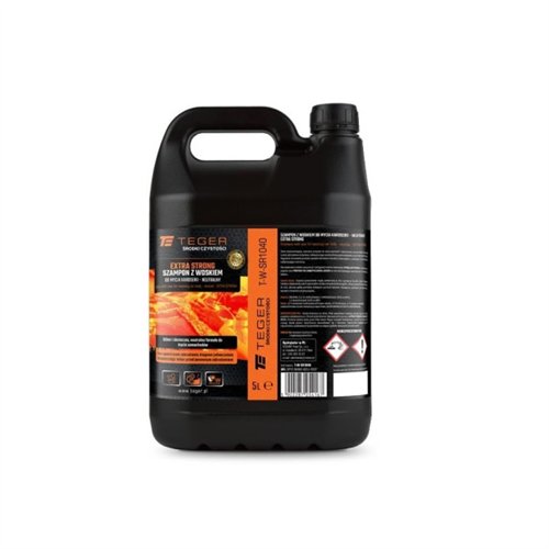 Szampon z woskiem do mycia karoserii - neutralny - EXTRA STRONG, 5l - koncentrat, TEGER