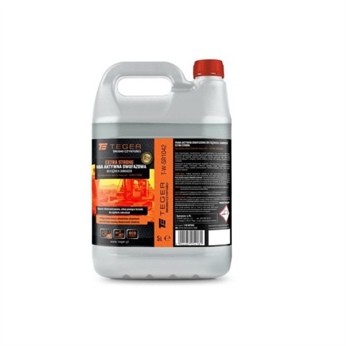 Piana aktywna dwufazowa do ciężkich zabrudzeń - EXTRA STRONG, 5l - koncentrat, Teger