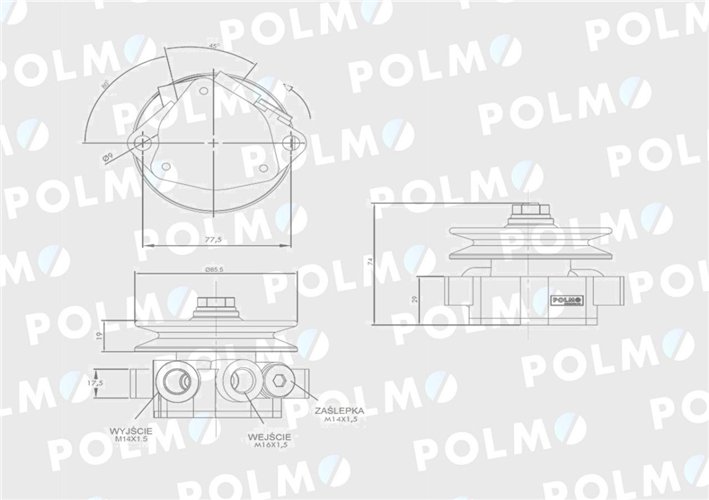 Pompa zasilająca 0011380830 POLMO