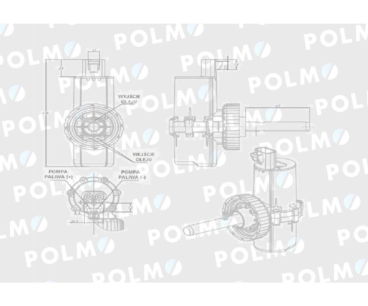 Pompa zasilająca RE505825 POLMO