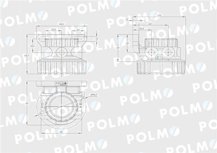 Pompa zasilająca RE522869 POLMO