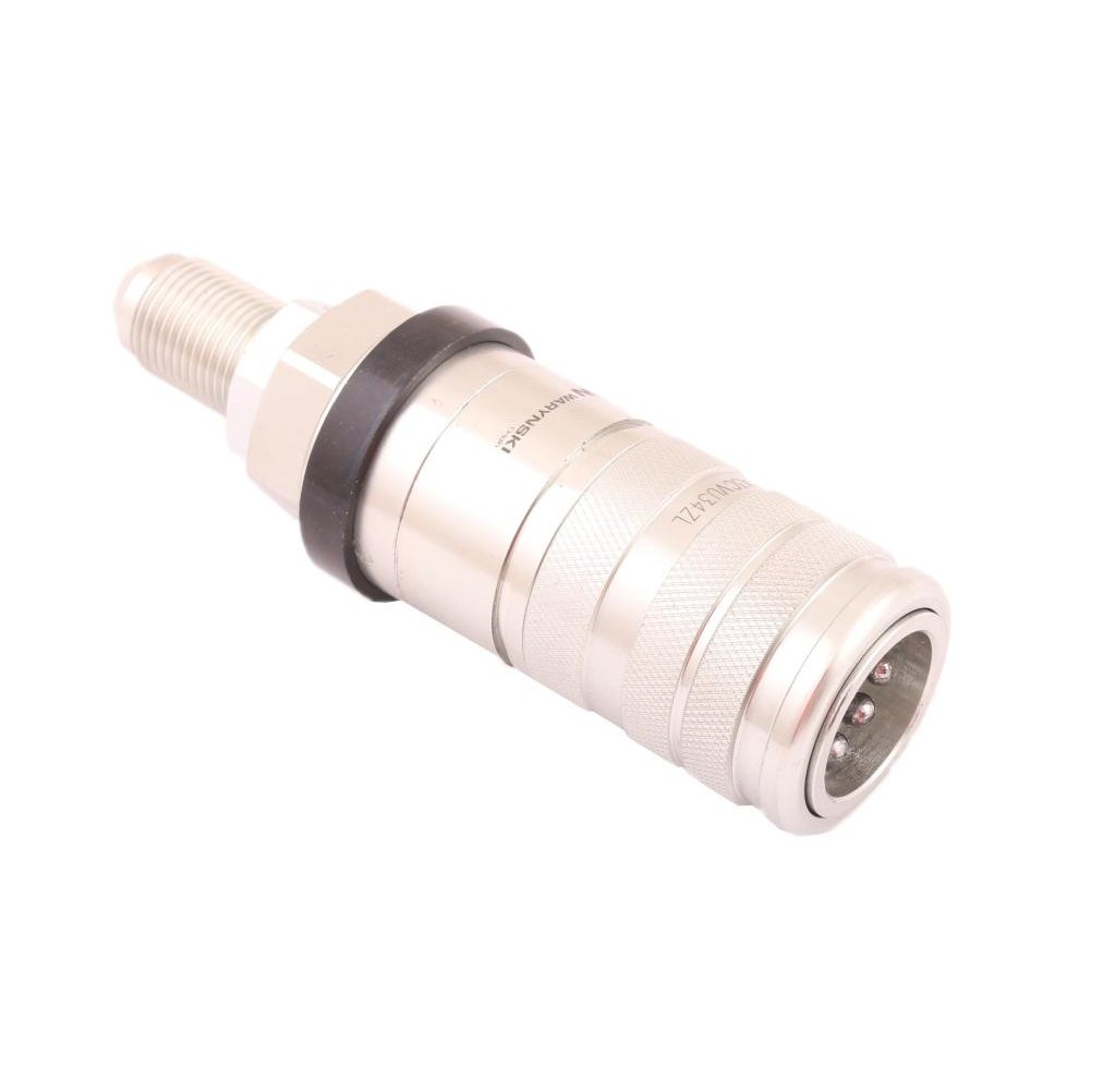 Szybkozłącze hydrauliczne zrywalne seria WIA3CV (3CFPV) 68 l/min gniazdo long 3/4" UNF gwint zewnętrzny EURO PUSH-PULL (ISO 7241