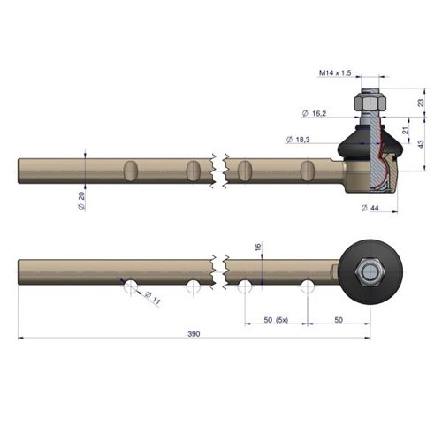 Przegub kierowniczy 4954942 WARYŃSKI