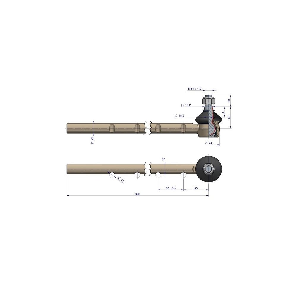 Przegub kierowniczy 4954942 WARYŃSKI