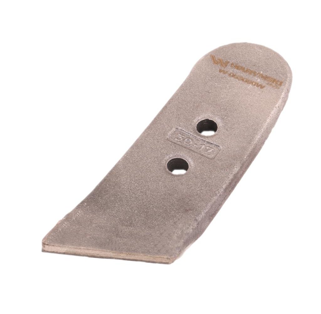 Dłuto. nakładka lemiesza prawa zastosowanie Kverneland z węglikiem wolframu WARYŃSKI MAXX