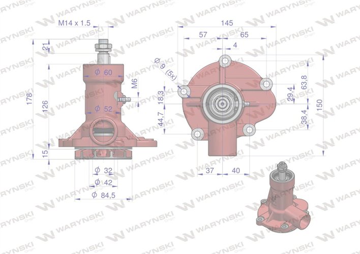 Pompa wody C-330 WARYŃSKI (W KOMPLECIE Z PRZEWODEM W PROMOCYJNEJ CENIE )