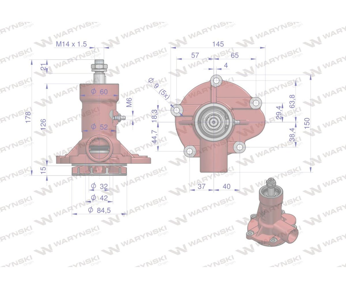 Pompa wody C-330 WARYŃSKI (W KOMPLECIE Z PRZEWODEM W PROMOCYJNEJ CENIE )