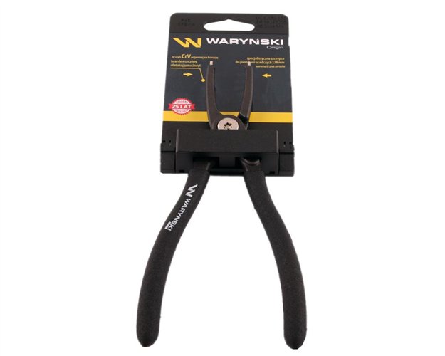 Specjalistyczne szczypce do pierścieni osadczych 178 mm wewnętrzne proste Waryński