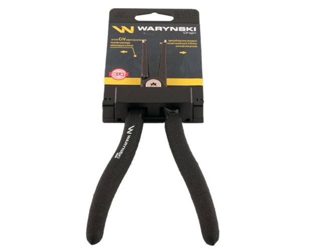 Specjalistyczne szczypce do pierścieni osadczych 178 mm zewnętrzne proste Waryński