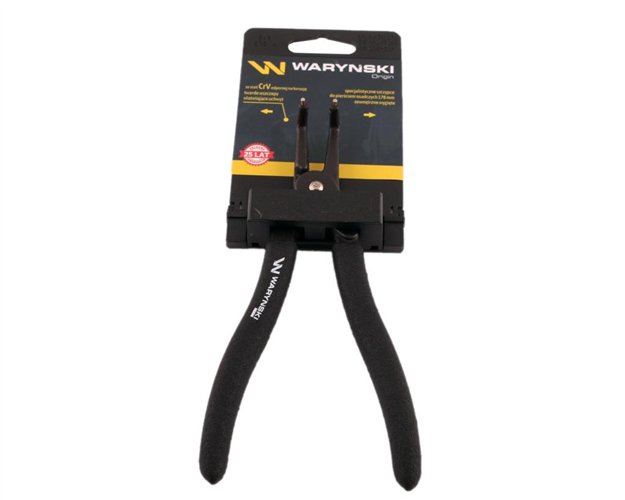 Specjalistyczne szczypce do pierścieni osadczych 178 mm zewnętrzne wygięte Waryński