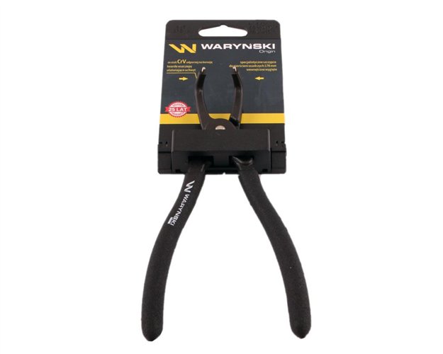 Specjalistyczne szczypce do pierścieni osadczych 178 mm wewnętrzne wygięte Waryński