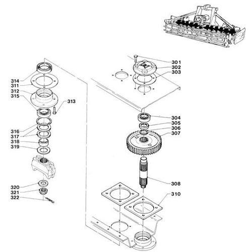 Wał brony aktywnej Lely Terre, Tulip 1162002090