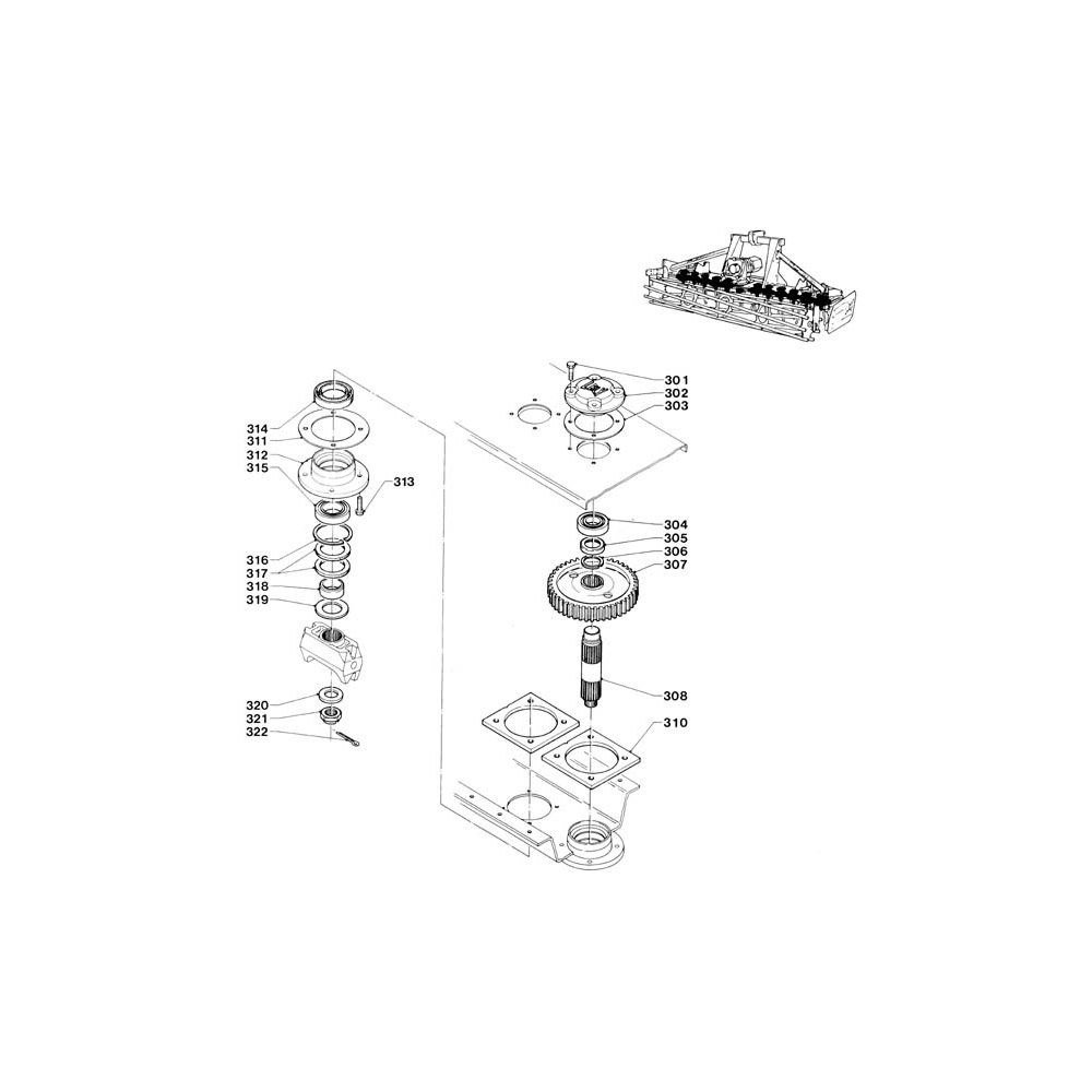 Wał brony aktywnej Lely Terre, Tulip 1162002090