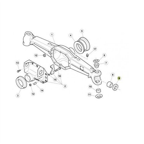 Pierścień uszczelniający półosi przedniego mostu 40x55x15,5 Renault 6000105293